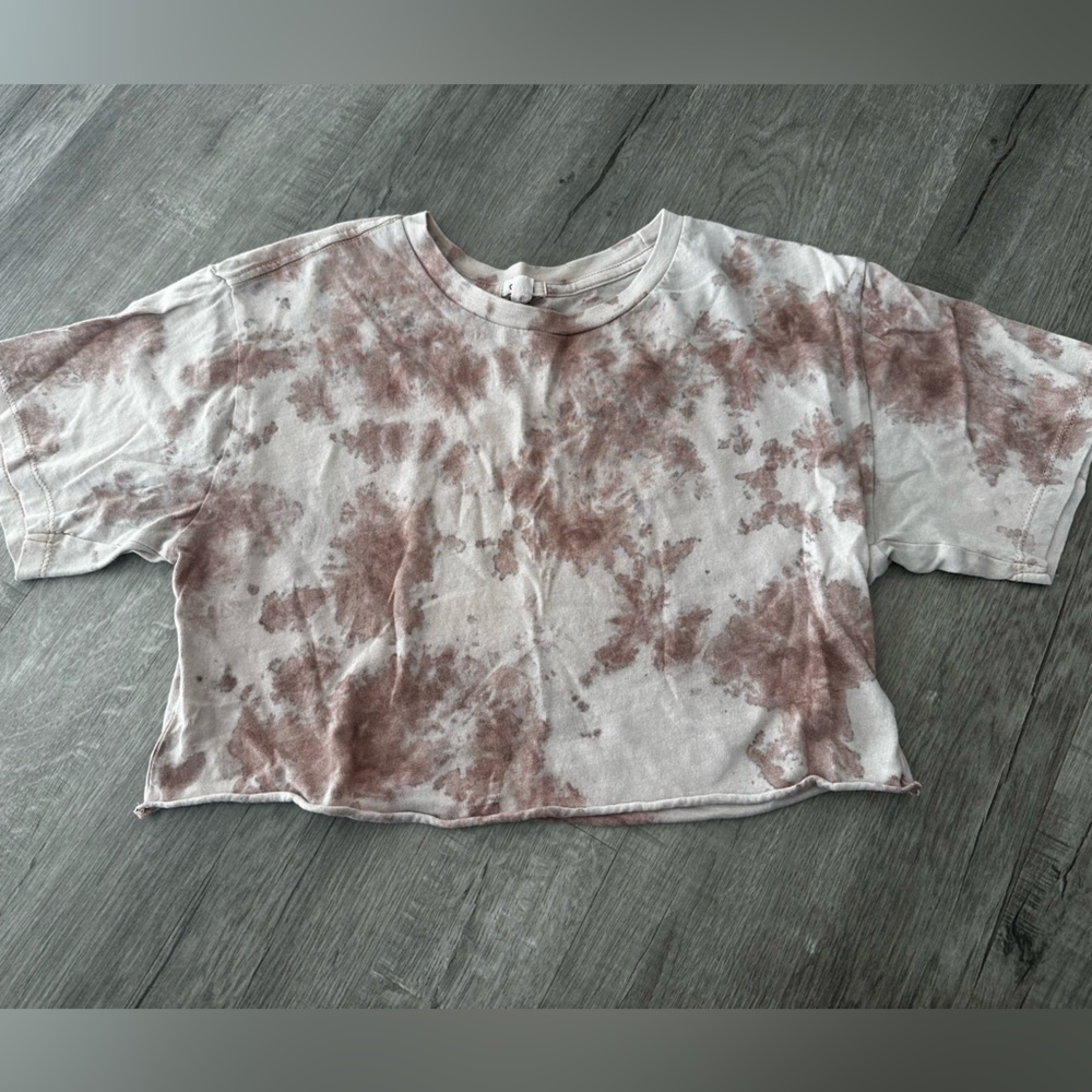Cropped tie dye t-shirt size S